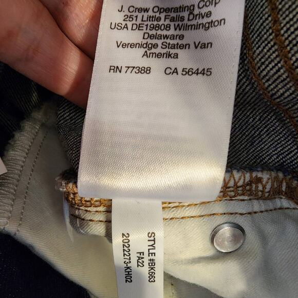 J Crew Curvy Classic Straight Jeans in Resin Rinse 28 NEW - Picture 10 of 11